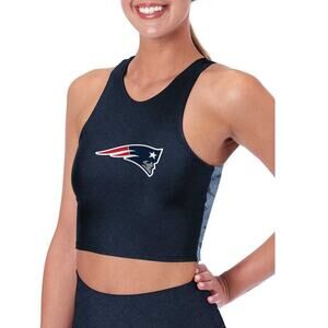 Certo New England Patriots Logo Midi Tank Bra Women's Large Navy